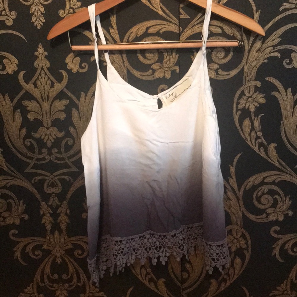 Vintage Havana tie dye flowy tank